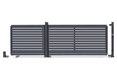 dz VIDUAL Slide Schiebetor Line 100 x 20 mm Rechteckprofil  Distanz 18 mm Zubehörbild