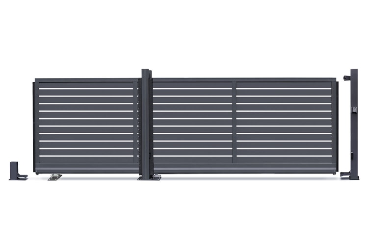 dz VIDUAL Slide Schiebetor Line 100 x 20 mm Rechteckprofil  Distanz 18 mm 