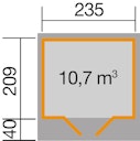 Vorschaubild Weka Gartenhaus 179 - 28 mm