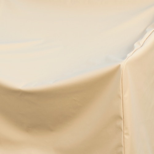 Heinemeyer Abdeckhaube mit Gummizug für eckige Tischplatte, Teak Safe