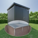 Vorschaubild Erdschrauben-Fundament SmartBasePLUS für Biohort Gerätehaus HighLine mit Einzeltür oder Doppeltür