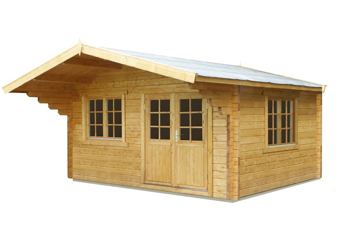 Wolff Finnhaus Gartenhaus Nordkap 44-D isolierverglast XL