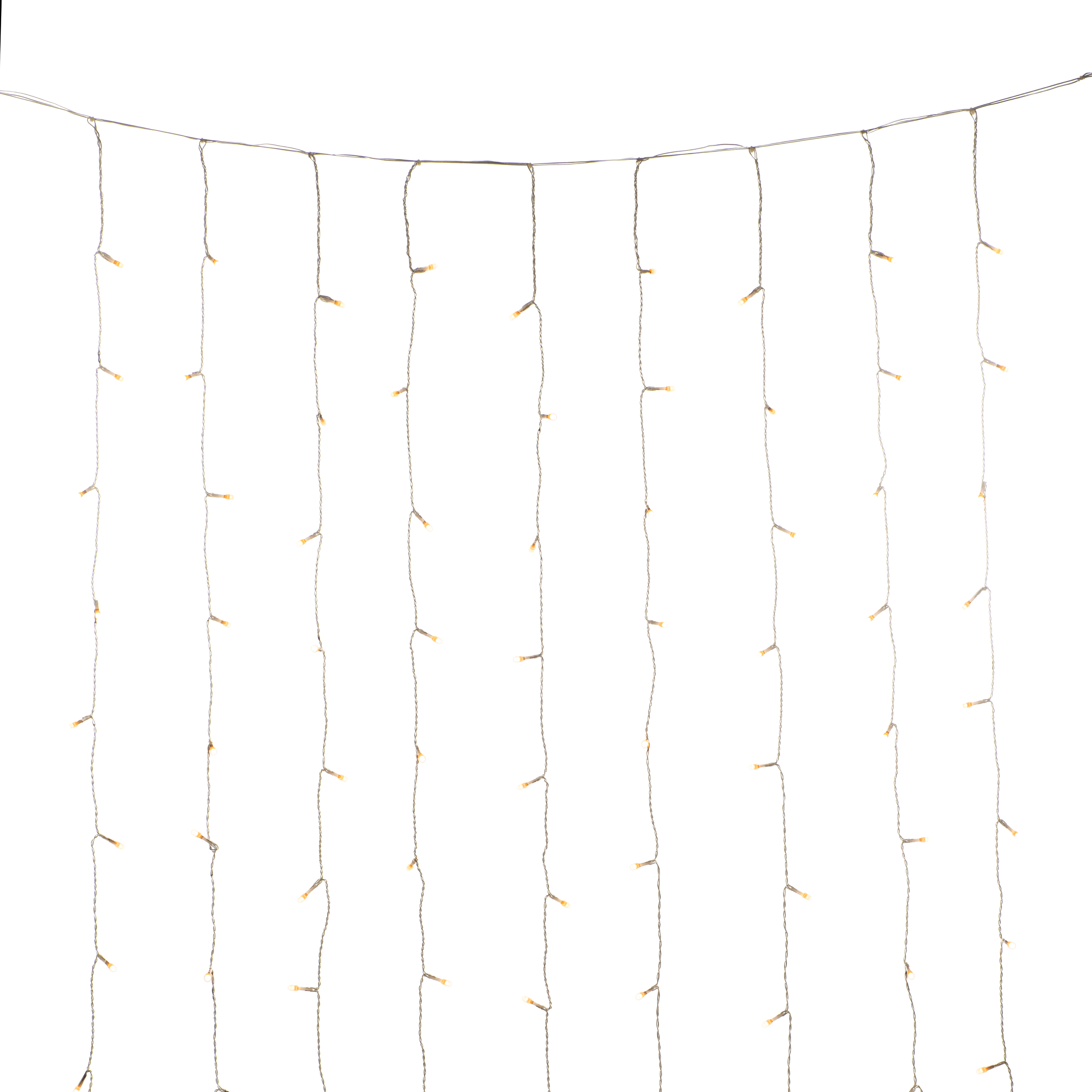 Konstsmide Weihnachtsbeleuchtung  LED Eisregen Lichtervorhang bernstein