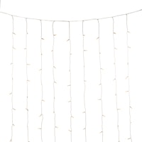 Konstsmide Weihnachtsbeleuchtung  LED Eisregen Lichtervorhang bernstein