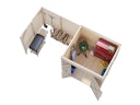 Vorschaubild Palmako Gerätehaus Leif 3,0 m² + 2,9 m² Anbau - 16 mm
