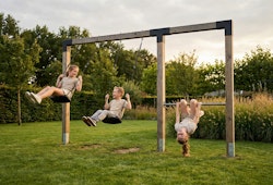 EXIT Linea Robust 110 Holz-Doppel-Schaukel mit Reckstange