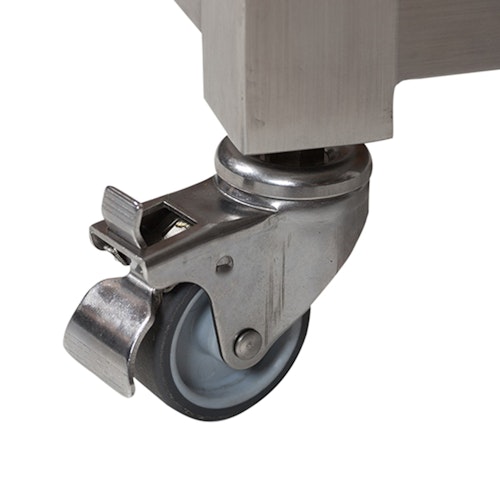 Diamond Garden Beistellwagen PIAZZA, Edelstahl Dunkelgrau / Recycled Teak