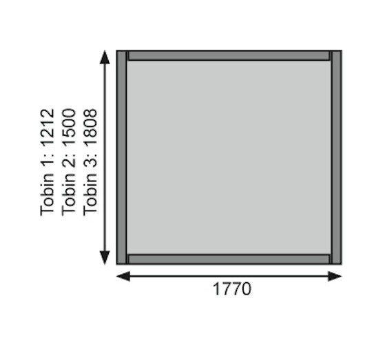 Karibu Eco Gartenhaus Gerätehaus Dahme 0/1/2/3 - 14 mm