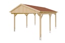 Vorschaubild Skan Holz Fichtelberg - Satteldach Einzelcarport Breite 423 cm