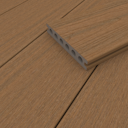 Vorschaubild NewTechWood Deluxe Vintage WPC-Terrassendiele Hohlkammer Teak  23 x 138 mm