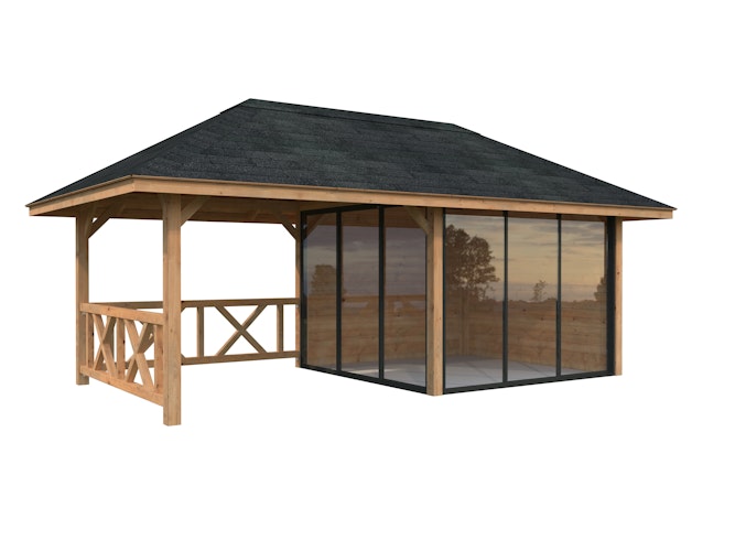Palmako Pavillon Bianca 16,6 m² Set 203 Slide - 28 mm