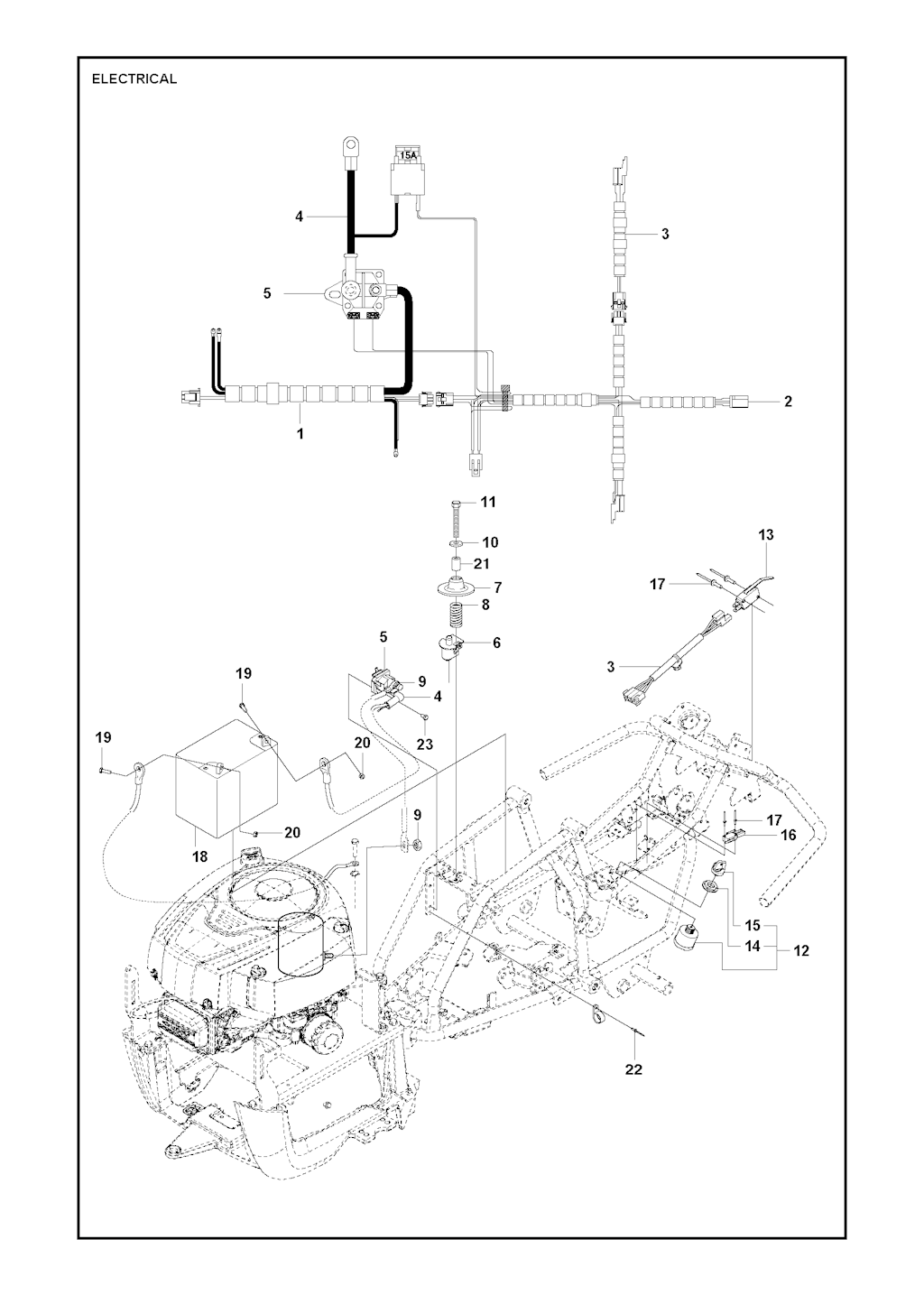 Explosionszeichnung Ersatzteile