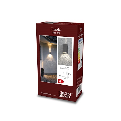 Konstsmide Wandleuchte Imola, versch. Farben