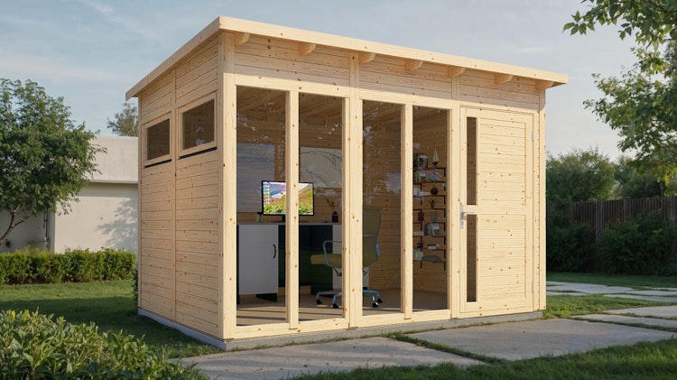 Bertilo Gartenhaus Pentus 3 Office - 19 mm