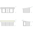 Vorschaubild Palmako Gartenhaus Heidi 19,7 m² - 70 mm