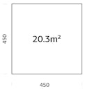 Vorschaubild Palmako Fundamentrahmen 4,5x4,5 m (inkl. LogFoot)