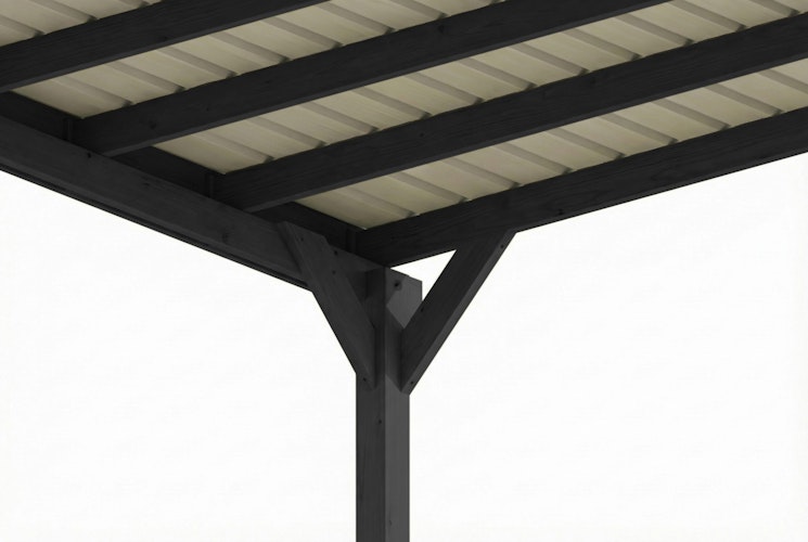 Skan Holz Carport Friesland 320x555 cm inkl. 1 Einfahrtsbogen Set E