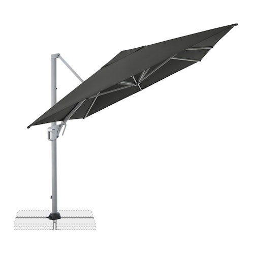 doppler Pendelschirm ACTIVE 260 x 350, Aluminium Silber / 100 % Polyester 180 g/m²