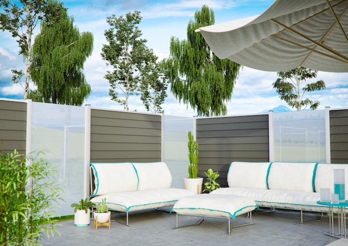 T&J SKÄR Bausatz für Zaunfeld 1800 x 1750 mm