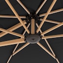 Vorschaubild doppler Pendelschirm ALU WOOD 400 x 300 LED, Aluminium Esche-Optik / 100 % Polyester 180 g/m²