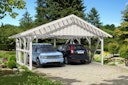 Vorschaubild Skan Holz Schwarzwald - Satteldach Doppelcarport Breite 684 cm