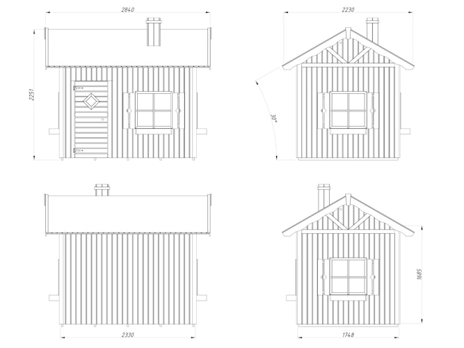 Palmako Kinderspielhaus Grete 3,7 m²
