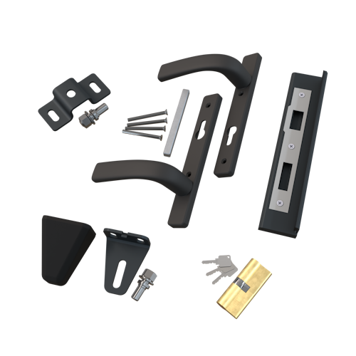 Fiberdeck BOSTON Drückergarnitur + Torbeschlag