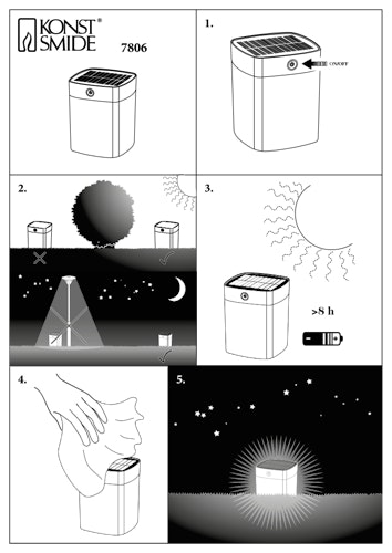 Konstsmide Solar-Tischleuchte, Assisi versch. Farben
