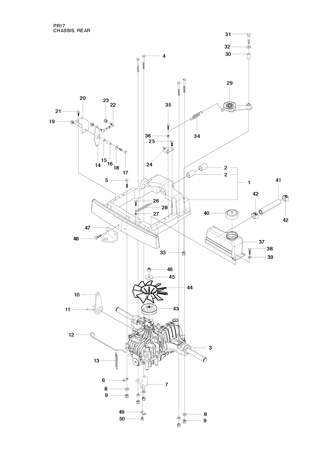 Explosionszeichnung Ersatzteile