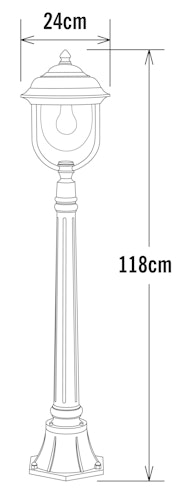 Konstsmide Wegeleuchte Parma, versch. Farben