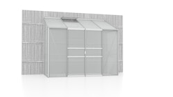 Vitavia Gewächshaus Styx/Ida 3300 inkl. 1 Dachfenster - 3,3 m² 4 mm Hohlkammerplatten Alu-blank eloxiert