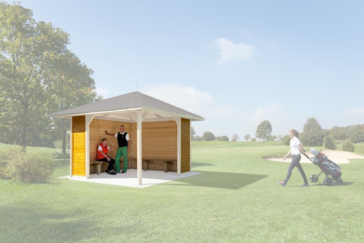 Weka Sitzgelegenheit/Wände für Gartenoase 651 Gr. 1 (294 x 294 cm)