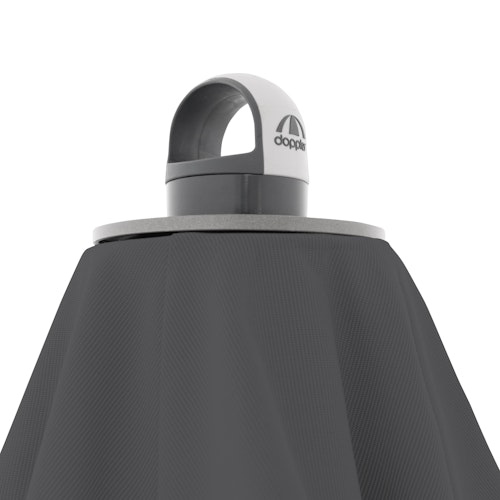 doppler Pendelschirm EXPERT 300 x 300 cm, Aluminium Silber / 100 % Polypropylen 220 g/m²