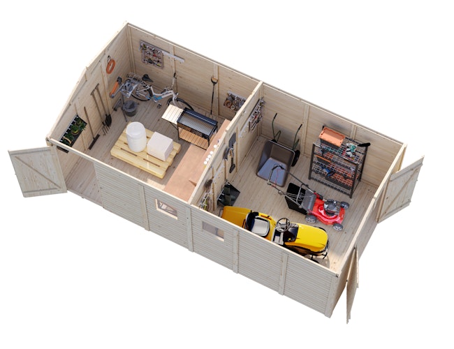 Palmako Gerätehaus Dan 14,7 m² - 16 mm