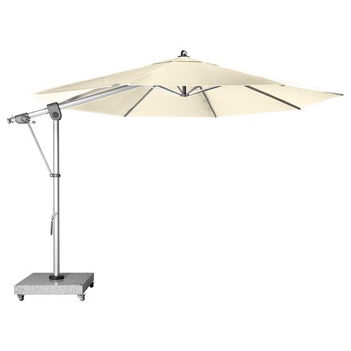 doppler Pendelschirm EXPERT 350, Aluminium Silber / 100 % Polypropylen 220 g/m²