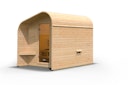 Vorschaubild Karibu Gartensauna/Saunafass Fasshaus 2 asymmetrisch inkl. gratis Sauna-Zubehörset im Wert von 234,94 €