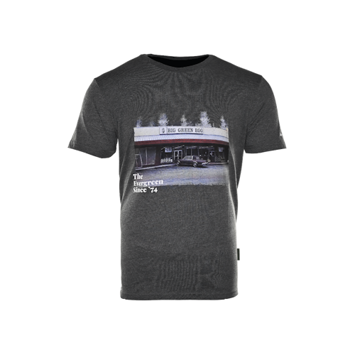 Big Green Egg T-Shirt - The Evergreen first Shop - Holzkohlegrau