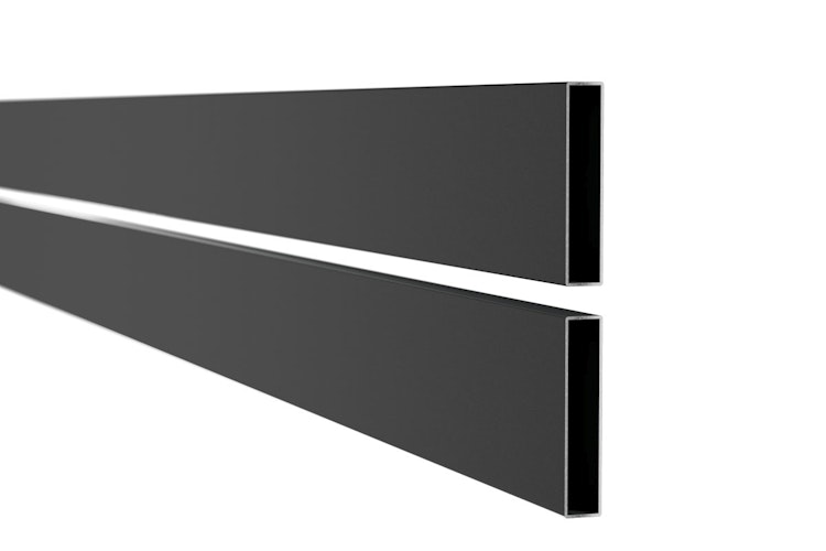 dz Alu Steckzaunelement VIDUAL Line 100 Distanz 18 mm für Pfosten 90/90 mm