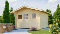 Weka Gartenhaus 109 mit Vordach (60 cm)