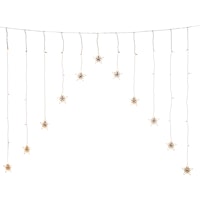Konstsmide Weihnachtsbeleuchtung  LED Lichtervorhang 12 klare Sterne