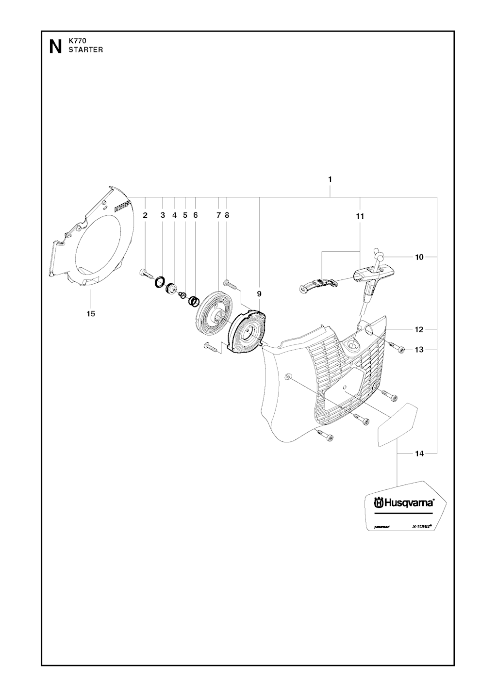 Explosionszeichnung Ersatzteile