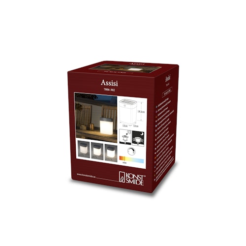 Konstsmide Solar-Tischleuchte, Assisi versch. Farben