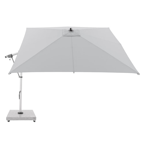 doppler Pendelschirm EXPERT 300 x 300 cm, Aluminium Silber / 100 % Polypropylen 220 g/m²