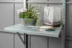 Wolff Finnhaus Klapptisch inkl. Regalhalter für Gerätehaus Fascinato