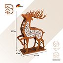 Vorschaubild Badeko Hirsch-Holzregal in Edelrostoptik