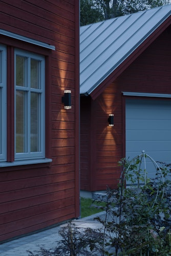 Konstsmide Wandleuchte Pollux, 2xGU10, schwarz (408-750)