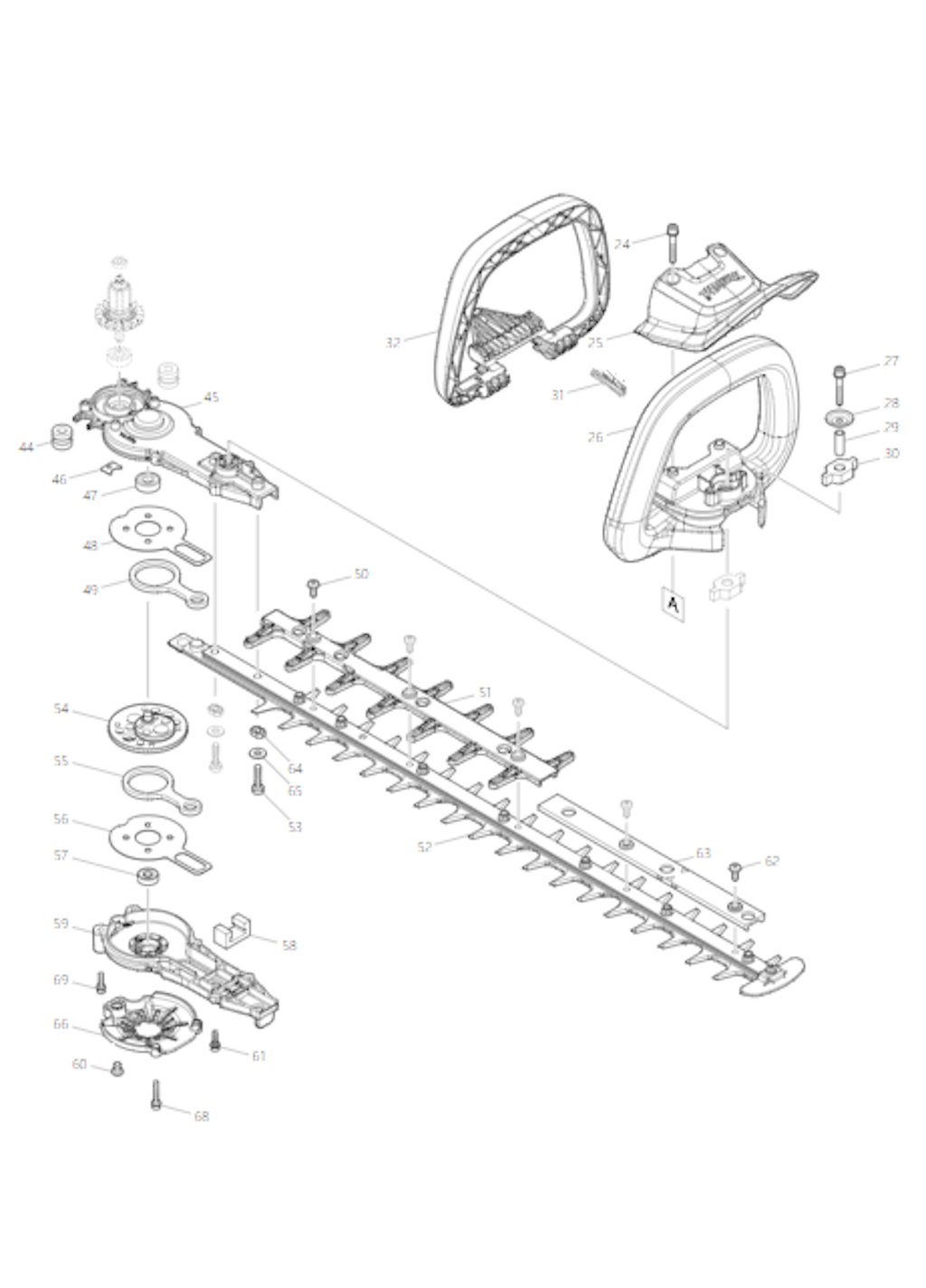 Explosionszeichnung Ersatzteile