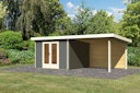 Vorschaubild Karibu Premium Gartenhaus Radeburg 1 - 40 mm (Homeoffice-Gartenhaus)