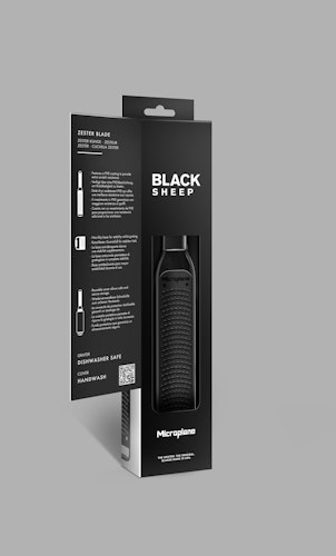 Microplane Zester BLACK SHEEP Black Steel