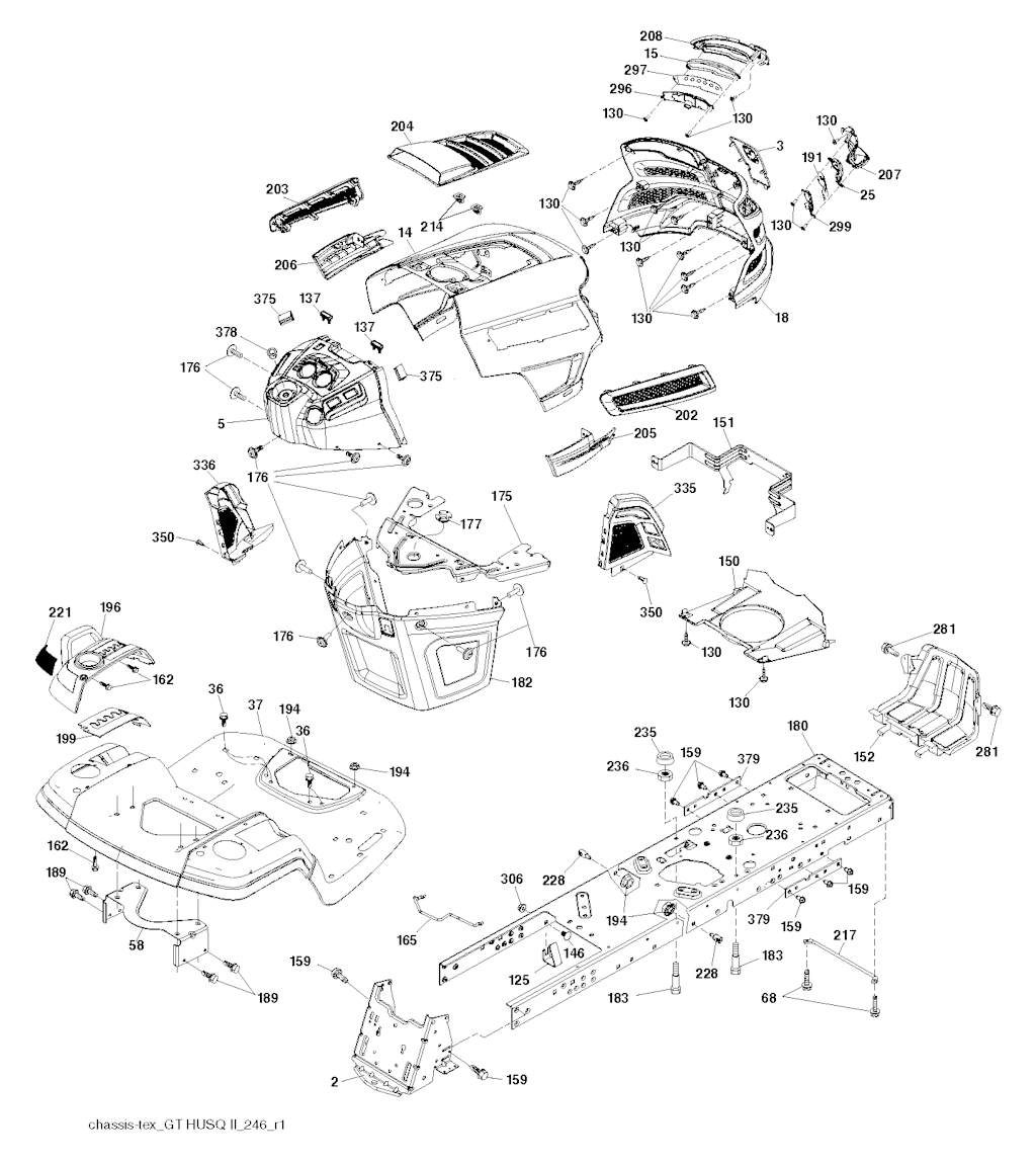 Explosionszeichnung Ersatzteile
